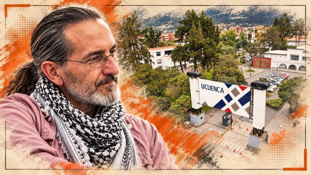 Cátedra universitaria y debate sobre la autonomía de la educación superior en Ecuador.