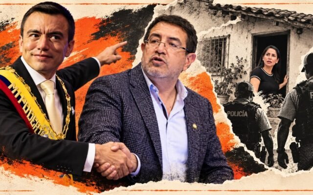 Santiago Díaz y Luisa González en medio de la controversia judicial por el caso Laberinto en Ecuador.