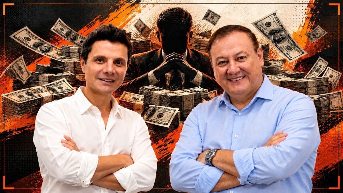Juan Zapata y Wilson Merino durante la presentación de sus candidaturas por el movimiento Imparables en Pichincha.