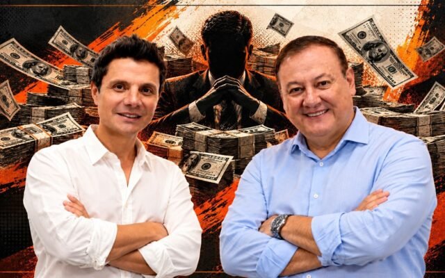 Juan Zapata y Wilson Merino durante la presentación de sus candidaturas por el movimiento Imparables en Pichincha.